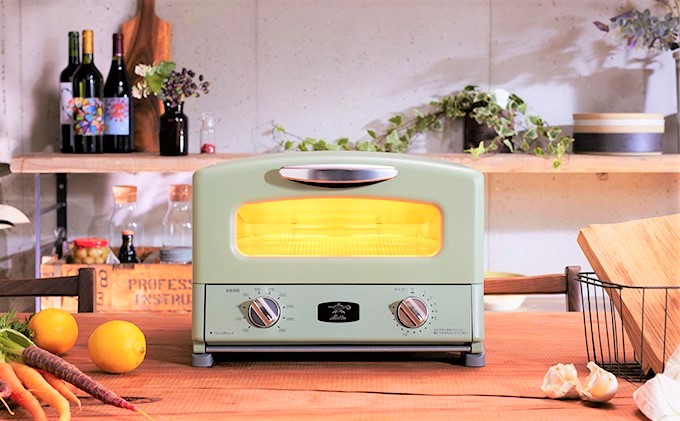 アラジン グリル＆トースター 4枚焼き 緑 播州百日どり 1.2kg セット AGT-G13BG