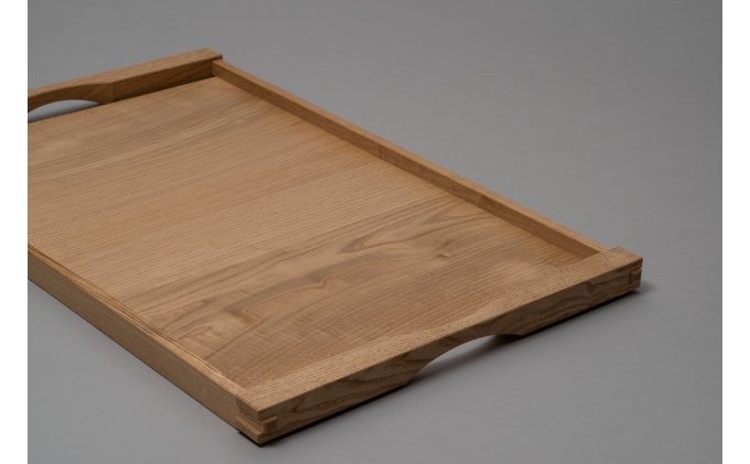 お膳 白 2枚組 トレー 木製トレー 木製 おしゃれ 木 盆 お盆 おぼん 2