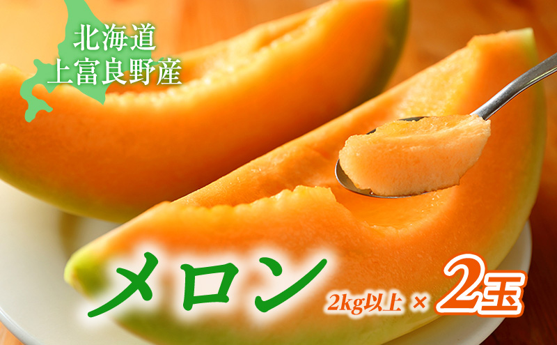 ふらの赤肉メロン【秀品】Lサイズ2玉セット 果物類 フルーツ