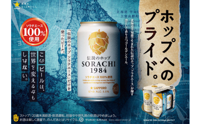 ◇定期便(全3回)◇SORACHI 1984≪ソラチ1984≫2箱（350ml×24缶） 吉澤