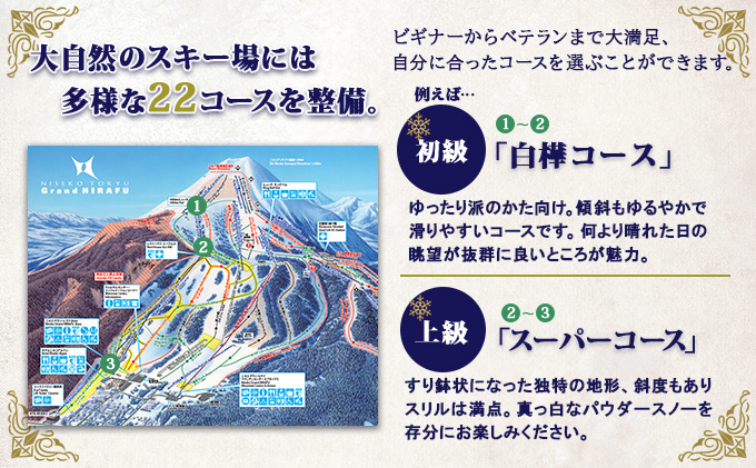 北海道倶知安町のふるさと納税 北海道 ニセコ東急グラン・ヒラフスキー場 リフト・ゴンドラ1日券（1枚） スキー リフト券 スポーツ 羊蹄山 雪 パウダースノー ニセコ 倶知安町 スキーチケット 体験チケット