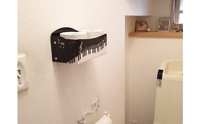 静岡県浜松市のふるさと納税 トイレットペーパーストック　ピアノ 雑貨 インテリア