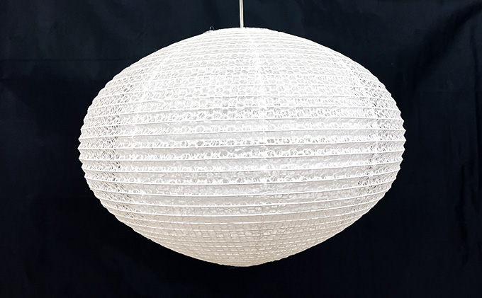 美濃和紙ランプシェード 52UW-S インテリア 照明 和室 灯り 丈夫 職人技 和テイスト 雑貨自宅 店舗 お店 提灯 製造 手漉落水紙 手漉うす美濃紙 二重張り やわらかい光 