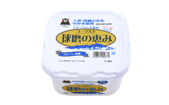 球磨の恵ヨーグルト 1kg×2パック【配送不可：沖縄、離島】 乳製品 発酵食品 朝食 間食 新鮮 生乳 とろ～り もっちり 酸味がない 加糖 2個セット 2キロ 大容量 