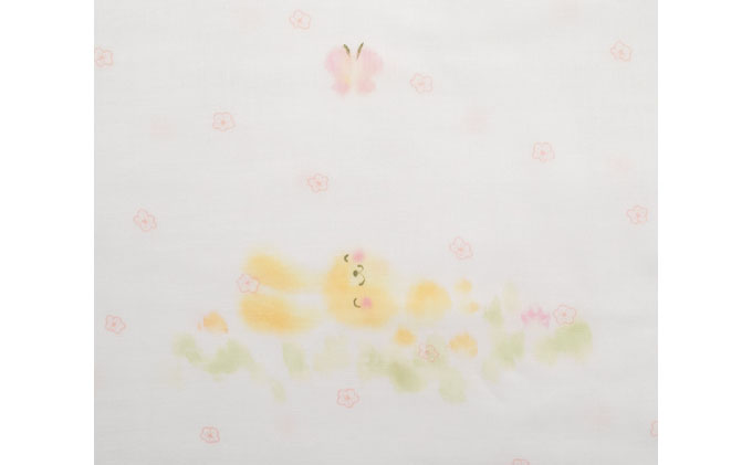 PGガーゼ　ブランケット 手描うさぎ親子 ベビー 赤ちゃん 用品 グッズ アイテム お出かけ 敷く 掛ける くるむ ガーゼケット コンパクト 外出 ベビーカー 上掛け 白 動物 
