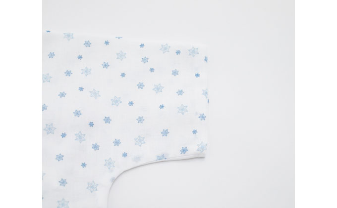 PGガーゼ　ベビー肌着セット 70cm　小紋 ベビー用品 青 ブルー 男の子 赤ちゃん 短肌着 コンビ肌着 裏始末 サイズ調整 股下ホック 肌に優しい 