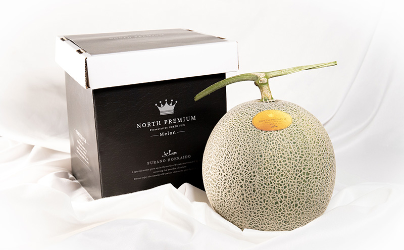 北海道富良野市のふるさと納税 【2026年6月下旬～発送】富良野メロン『NORTH PREMIUM』1玉 約2kg以上 北海道 ふらの (NORTH FUN) メロン フルーツ 果物 新鮮 甘い 贈り物 ギフト 道産 ジューシー おやつ ふらの ブランド 夏