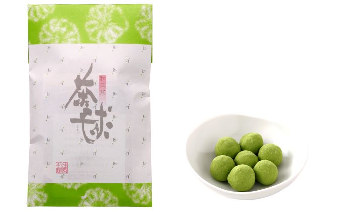 抹茶の粉をまとった和三盆「茶毬」 お菓子 スイーツ 和菓子 和スイーツ お茶菓子 茶道 お茶会 高級砂糖 砂糖 砂糖菓子 