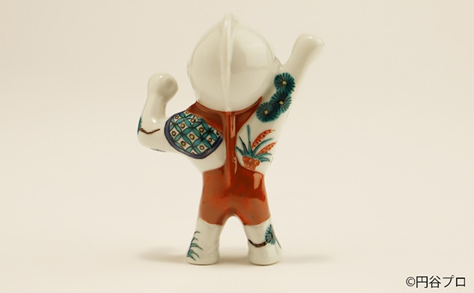 九谷焼　ウルトラマン　古九谷風 a05 工芸品 焼き物 キャラクター キャラ ヒーロー アニメ インテリア 置き物 雑貨 シリーズもの テレビアニメ 