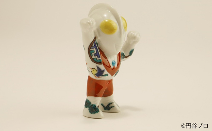 九谷焼　ウルトラマン　古九谷風 a05 工芸品 焼き物 キャラクター キャラ ヒーロー アニメ インテリア 置き物 雑貨 シリーズもの テレビアニメ 
