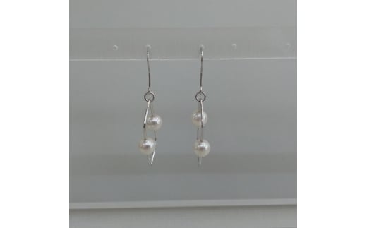 20-24伊勢志摩あこや本真珠ピアス・レクタングルR