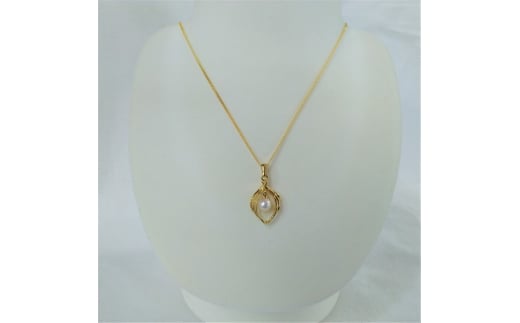 10-48伊勢志摩あこや本真珠ペンダント(S01)