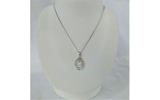 10-54伊勢志摩あこや本真珠ペンダント(S07)