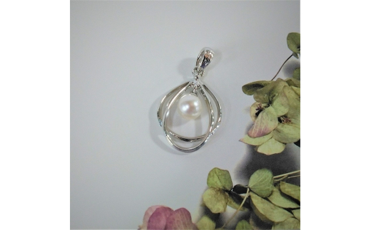 10-54伊勢志摩あこや本真珠ペンダント(S07)