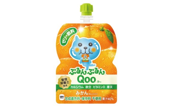 コカコーラ ぷるんぷるんQoo みかん Qoo 125g×30本 ミニッツメイド Qoo パウチ ジュース 飲料 蜜柑 ミカン 柑橘 コカ・コーラ 