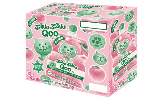 コカコーラ ぷるんぷるんQoo もも 125g×30本 ミニッツメイド Qoo パウチ ジュース 飲料 桃 ピーチ コカ・コーラ 