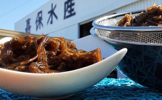 【嘉保水産】うるま市勝連の海の恵みセット【もずく・トビイカの一夜干し・もずく佃煮】