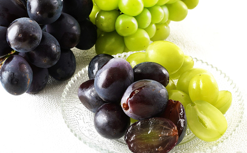 ぶどう 2026年 先行予約 詰め合わせ ニュー ピオーネ 1房 (1房470g以上)  シャイン マスカット 晴王 1房 (1房470g以上) 化粧箱入り 岡山県産 国産 フルーツ ギフト  果物 贈答品 セット 