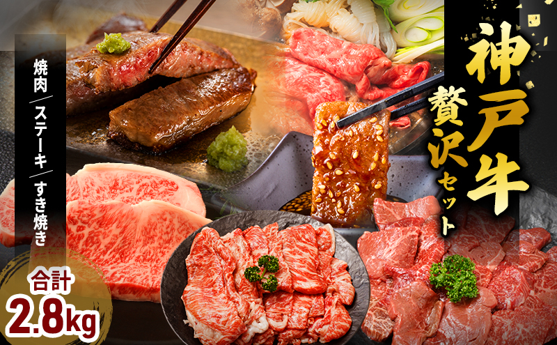 期間限定寄附額 神戸牛 福袋 帝神 おまかせコース E  ロースステーキ 肩ローススライス もも焼肉 ももステーキ ももすき焼き用 すじ肉