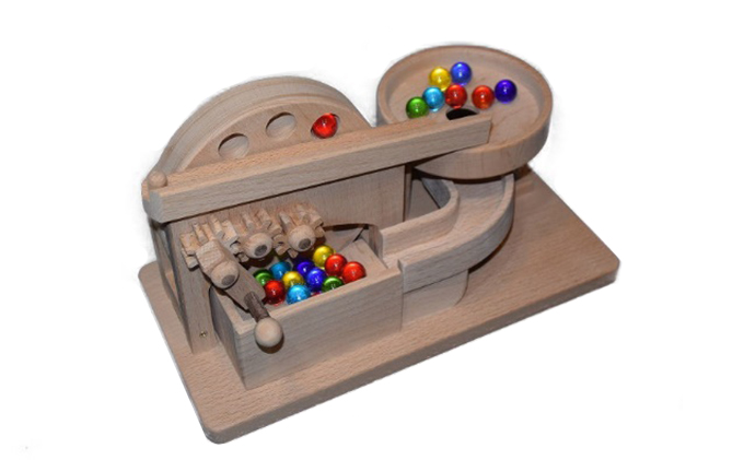 【年末受付限定】ビー玉からくり　プチ円盤トルネード おもちゃ 子供 手作り 木のおもちゃ 木製 日本製 孫 小さい子 キッズ 贈り物 誕生日 からくりおもちゃ 高級ブナ材 