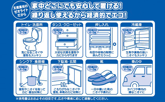 天然素材 脱臭 乾燥剤 2袋 (1袋60g×5個入) セット 詰め合わせ ゼオライト 繰り返し使える 脱臭剤 湿気取り カビ対策 害虫対策 衣類 布団 冷蔵庫 靴 下駄箱 除湿 除湿剤 半永久 繰り返し使える除湿剤 宮城 宮城県 岩沼市