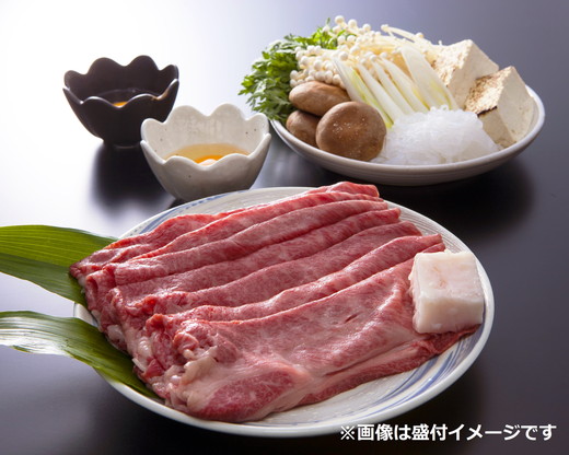 【総本家　肉のあさの】近江牛肩ロースすき焼き用 500ｇ(250ｇ×2)【AE16W】