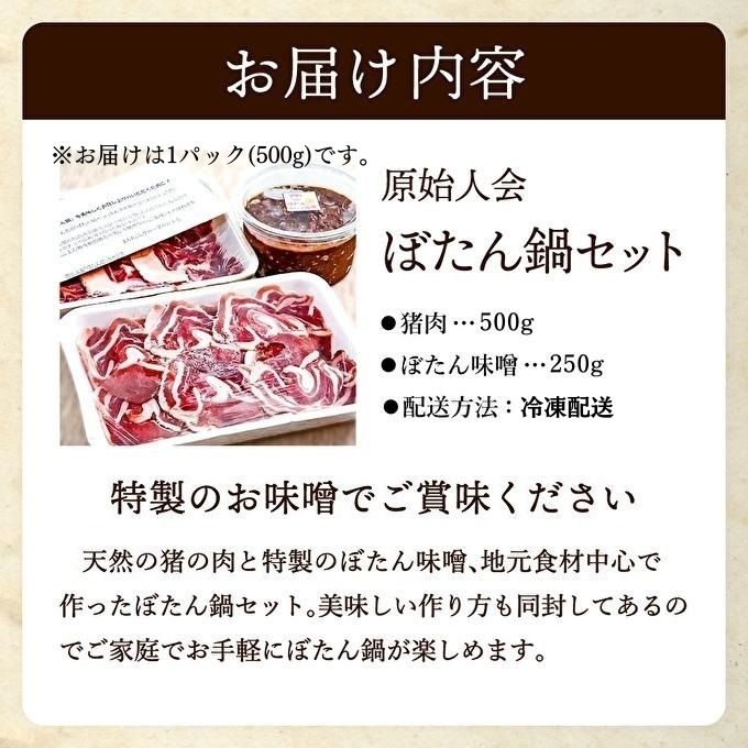  ぼたん鍋 セット 2～3人前[ 鍋 ジビエ 猪肉 ] ジビエ料理 ジビエ鍋 鍋料理 鍋物 猪鍋 天然の猪 ぼたん味噌 地元食材 温まる料理 静岡県産 