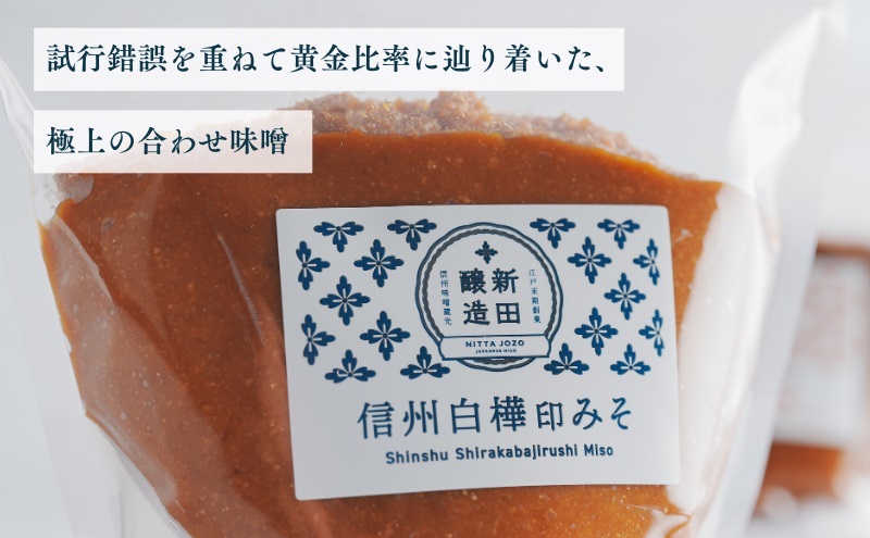 信州白樺印みそ 1kg（毎月1ヶ×6ヶ月コース） 味噌 信州みそ 定期便 調味料 みそ汁 