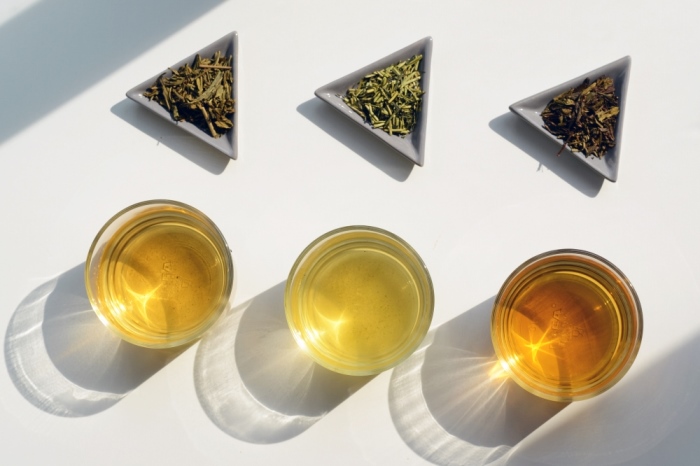 京都宇治「ほうじ茶3種とお茶缶セット（グリーン）」〈お茶 茶 宇治 ほうじ茶 焙じ かりがね 自家焙煎 京ほうじ ティーバッグ ティーパック お茶缶 茶筒 飲料 加工食品〉 飲料類 香りと甘み かりがねほうじ茶 