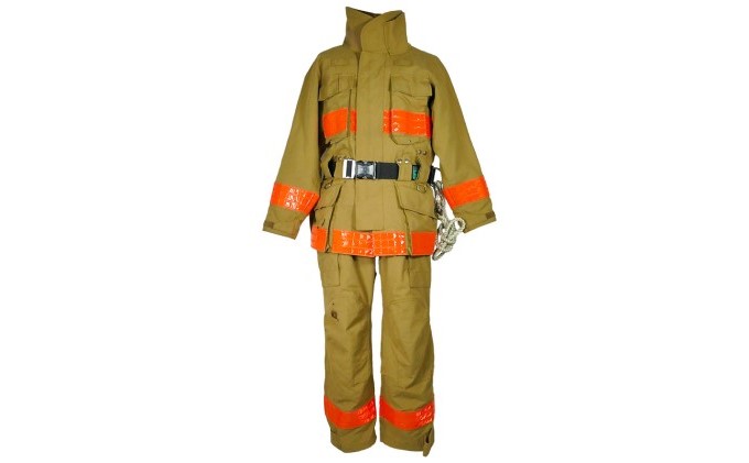 【一点物】高梁市消防本部 消防服リメイク トートバッグ ファッション かばん 