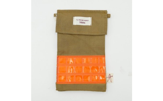 【一点物】高梁市消防本部 消防服リメイク ポーチ ファッション小物 ファッション カバン バッグ 