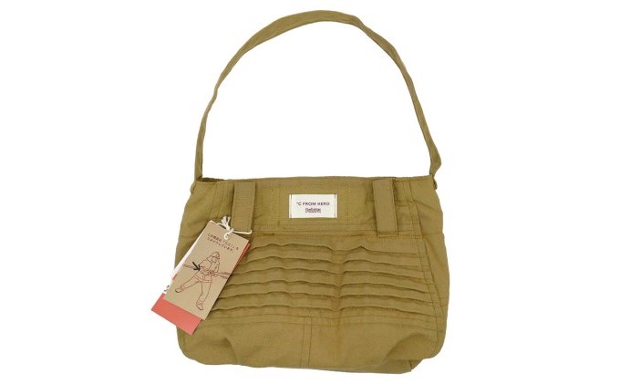 【一点物】高梁市消防本部 消防服リメイク ショルダーバッグ ファッション カバン 