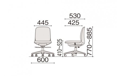 イトーキ『トルテＵ』5本脚 抵抗付ウレタン双輪キャスタータイプ フレーム：ブラック （ KJ-320PVM-T1C3F）【EI028W】