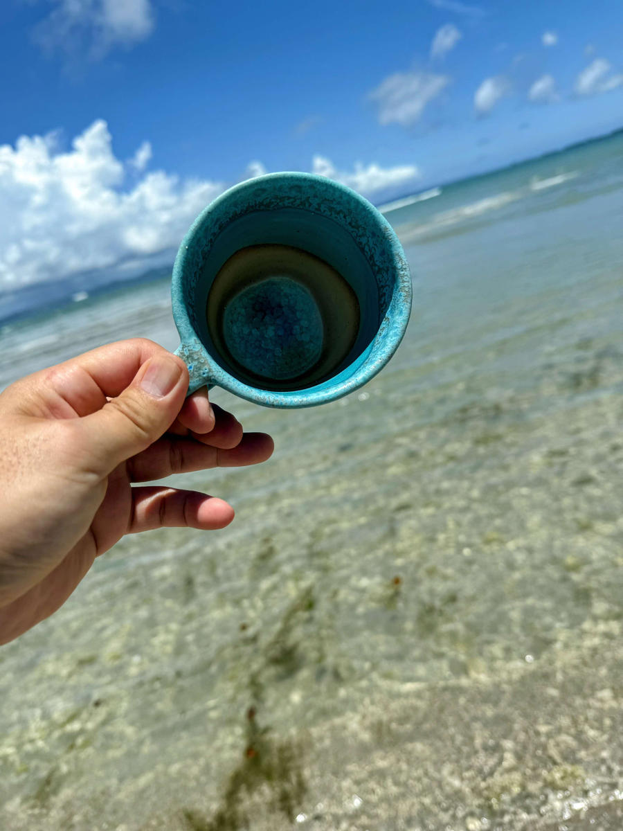 うるま陶器『ペアマグカップ（スプーン付）』