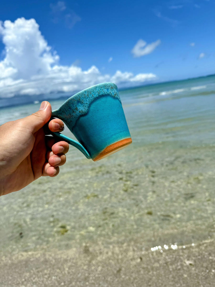 うるま陶器『ペアマグカップ（スプーン付）』