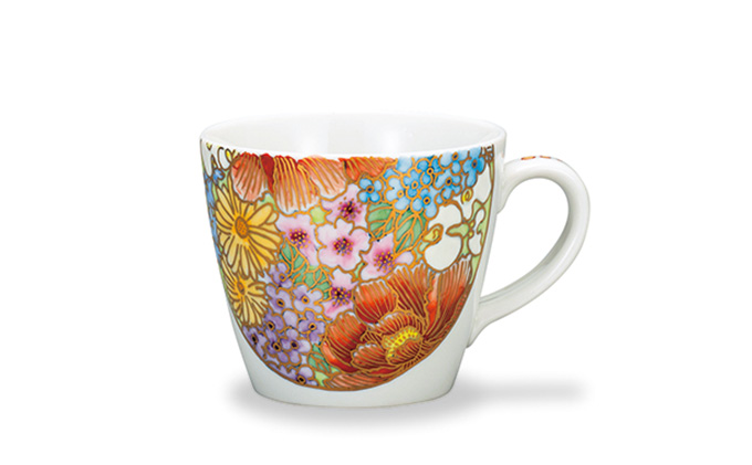 九谷焼 マグカップ 雅華/大志窯 a04 工芸品 伝統工芸 コーヒーカップ 誕生日プレゼント 還暦祝い 古希 喜寿 米寿 退職 定年 プレゼント お祝い お返し お礼 