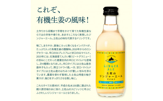 SKS051　土佐山ジンジャーエールマイルド12本セット ジンジャーエール マイルド 飲み物 セット お歳暮 御歳暮 ギフト ドリンク  大人 ジンジャー ジュース 炭酸飲料 美味しい おいしい 贈り物 故郷納税 19000円 ふるさとのうぜい 高知県産 生姜 芸西村 返礼品