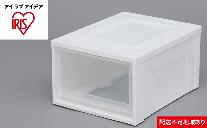 チェスト浅型3個セット BC-M ホワイト／クリア 収納 インテリア 衣替え シンプル アイリスオーヤマ 