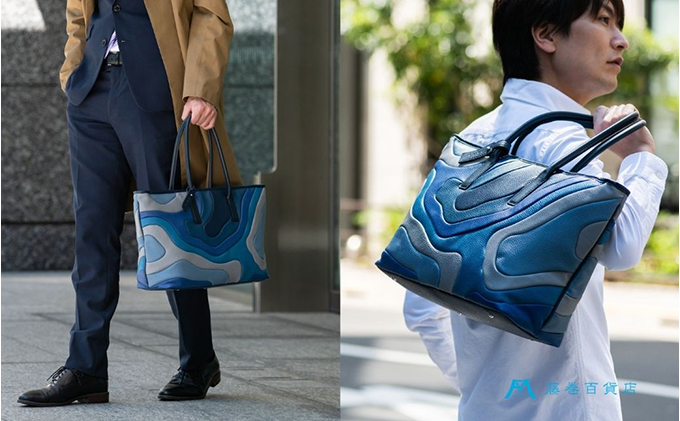 藤巻百貨店×caramo_【TIDE】トートバッグ SETOUCHI ファッション かばん 国産 イタリアンレザー 大容量 男女兼用 革製品 