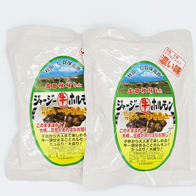 ジャージー牛をまるごと煮込んだ ジャージーホルモン500g（250g×2袋 味噌味） 肉の加工品 加工食品 