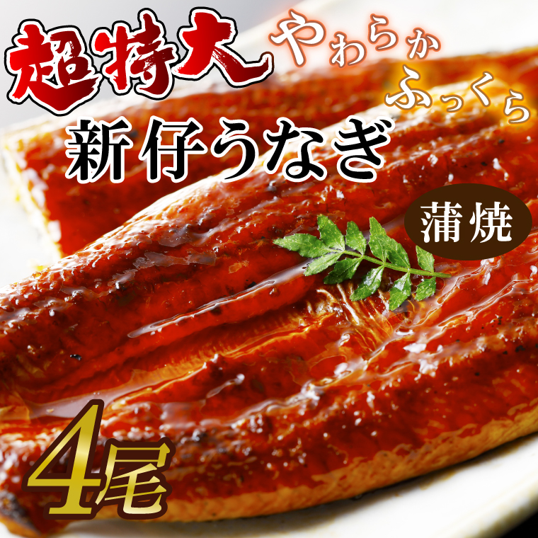 超特大！やわらか国内産うなぎ蒲焼220～250g 4尾　計880g以上|うなぎ 鰻 蒲焼 特大 茨城県 行方市(AD-93-1)