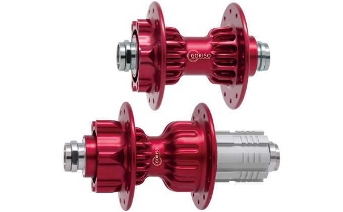 GOKISO スルーアクスル用ディスクブレーキホイールセット 工芸品 装飾品 ハブ ジュラルミンボディ 複雑な形状 シャフト 高強度 チタン合金 