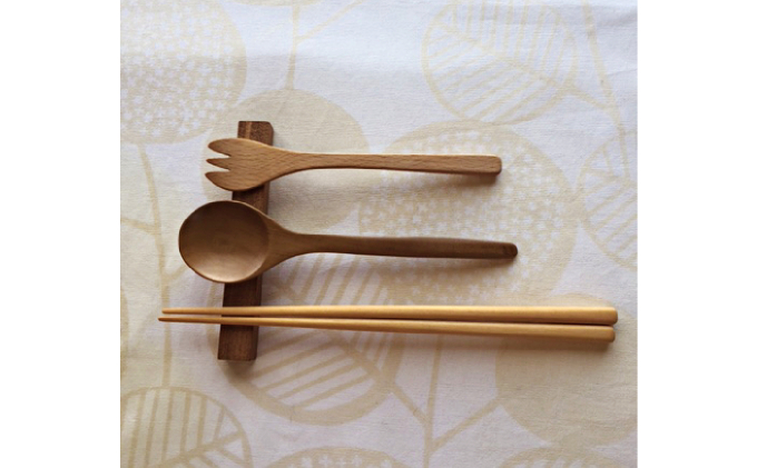 十勝の木のうつわ［天然木製］ はし置き 5本入り [12cm×1.2cm×1.6cm /1本]【 工芸品 箸置き 食器 北海道 十勝 幕別 】