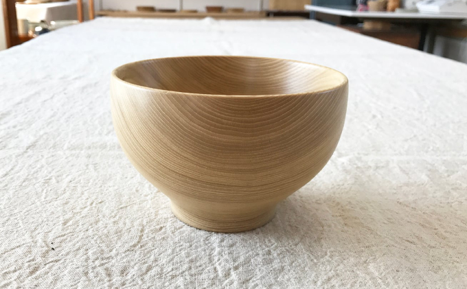 十勝の木のうつわ［天然木製］ カフェオレボウル 15cm【 工芸品 食器 汁椀 調理器具 北海道 十勝 幕別 】