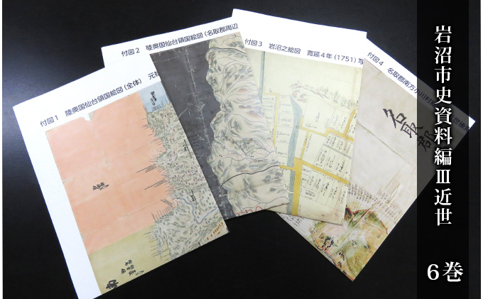 岩沼市史 第6巻資料編3 近世 本 江戸時代 歴史 古内氏 家臣団 岩沼宿 竹駒神社 馬市 阿武隈川舟運 付録付き 国絵図 岩沼城下の絵図 村絵図故郷 