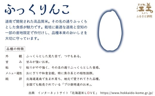 北海道江差町のふるさと納税 【数量・期間限定受付】《定期便5か月》契約農家栽培 江差追分米『ふっくりんこ』【5kg×5回】令和7年産　2025年産　北海道江差町産　北海道米　白米　精米　お米　おこめ　こめ　ご飯　ごはん　農家直送　単一原料米　ブランド米　ふっくら食感、ここちよい甘さ