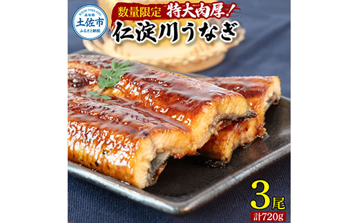 【高知県土佐市】【数量限定!】仁淀川特大肉厚うなぎ3尾セット 鰻 うなぎ 仁淀川 タレ付き 肉厚 スタミナ 疲労回復 ウナギ お取り寄せグルメ 高知 鰻蒲焼き 故郷納税 ふるさとのうぜい 返礼品 高知県 高知 国産