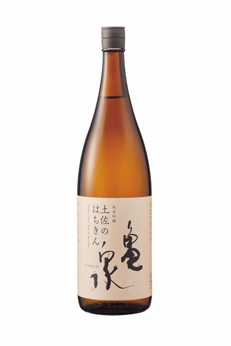 【高知県土佐市】純米吟醸 土佐のはちきん 1800ml(火入) お酒 酒 日本酒 やや辛口 アルコール度数15度 亀泉酒造 一升瓶 お取り寄せ ご当地 地酒 美味しい おいしい 冷蔵 配送