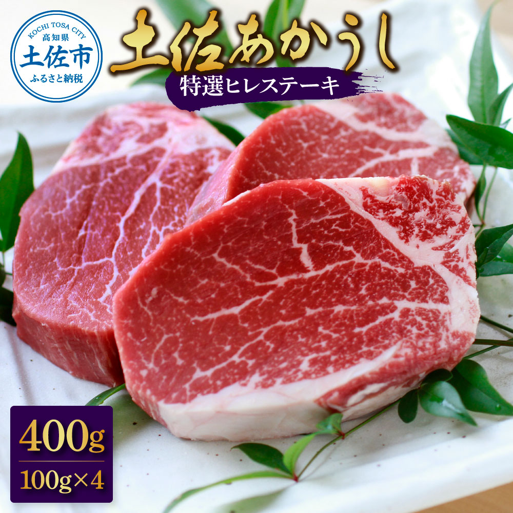 土佐和牛特選ヒレ肉400ｇ　特製ソース２種付【ステーキ用】国産 和牛 土佐あかうし お肉 肉 ステーキ 赤身 ヒレ フィレ 故郷納税 ふるさとのうぜい 返礼品 高知県 高知