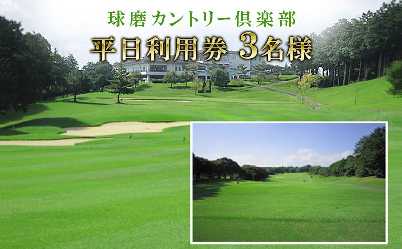 日本プロゴルフ選手権が行われた球磨カントリー倶楽部　平日利用券3名様 ゴルフ場利用権 